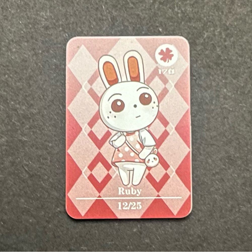 ACNH Ruby Amiibo Card